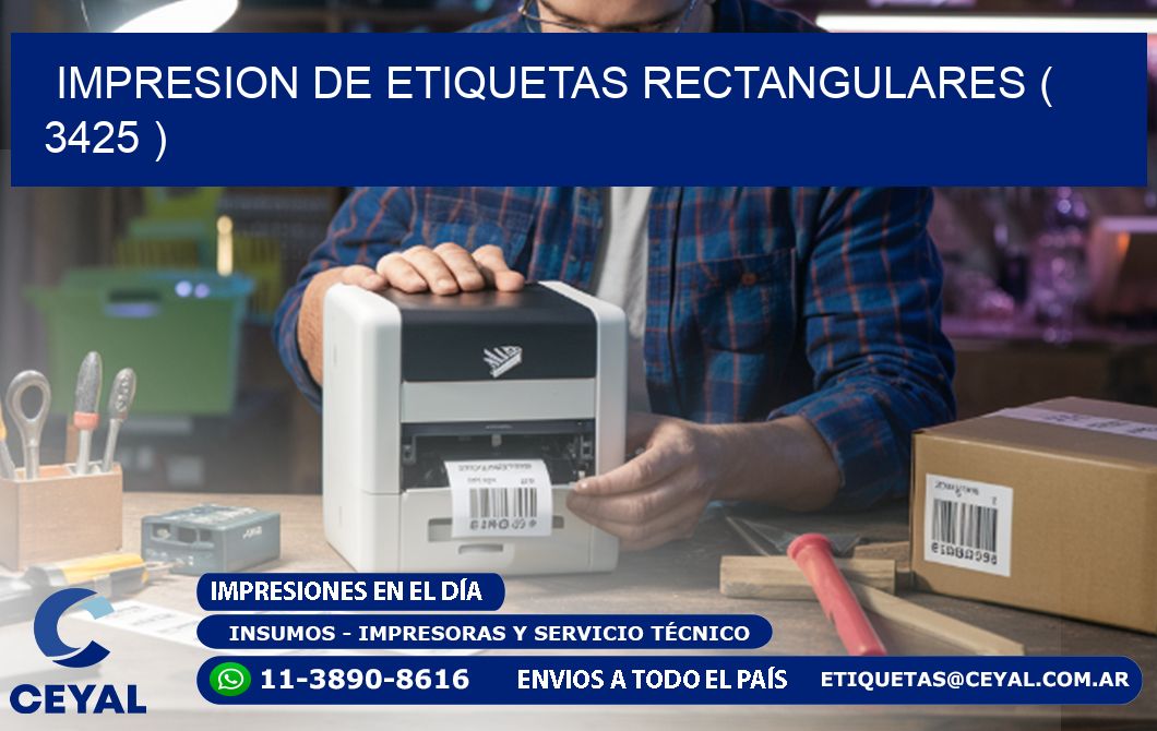 IMPRESION DE ETIQUETAS RECTANGULARES ( 3425 )