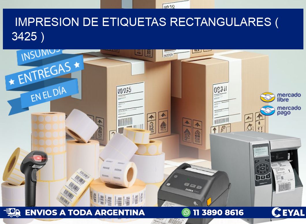 IMPRESION DE ETIQUETAS RECTANGULARES ( 3425 )