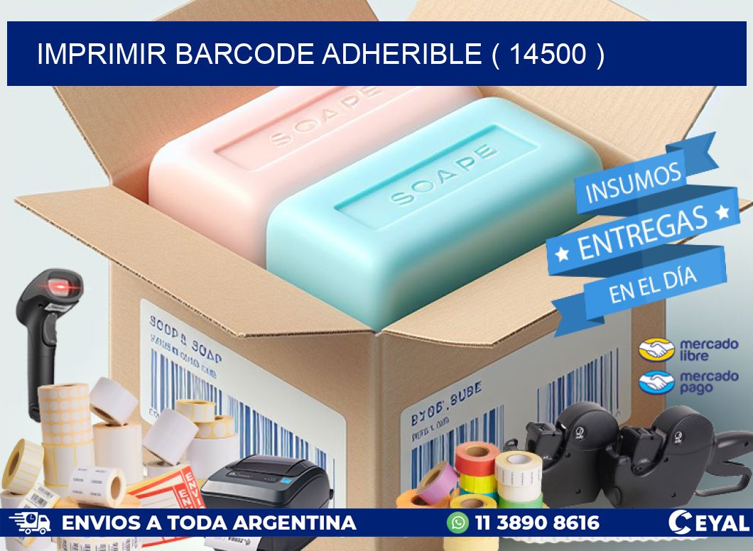 IMPRIMIR BARCODE ADHERIBLE ( 14500 )