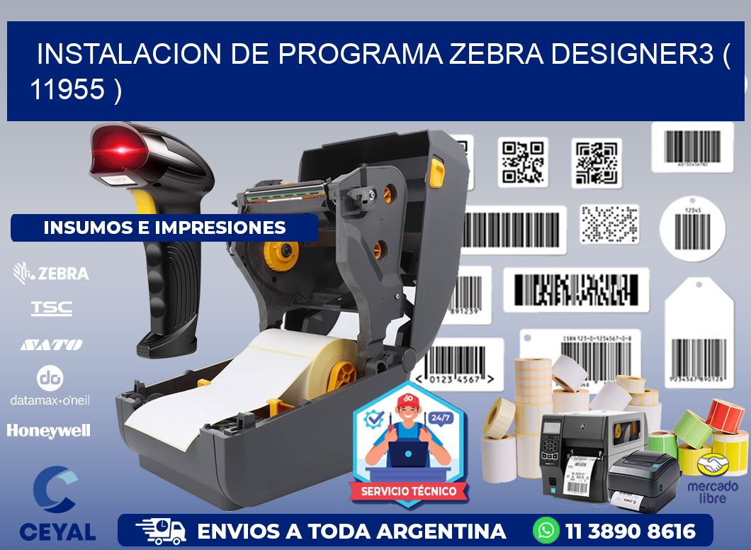 INSTALACION DE PROGRAMA ZEBRA DESIGNER3 ( 11955 )