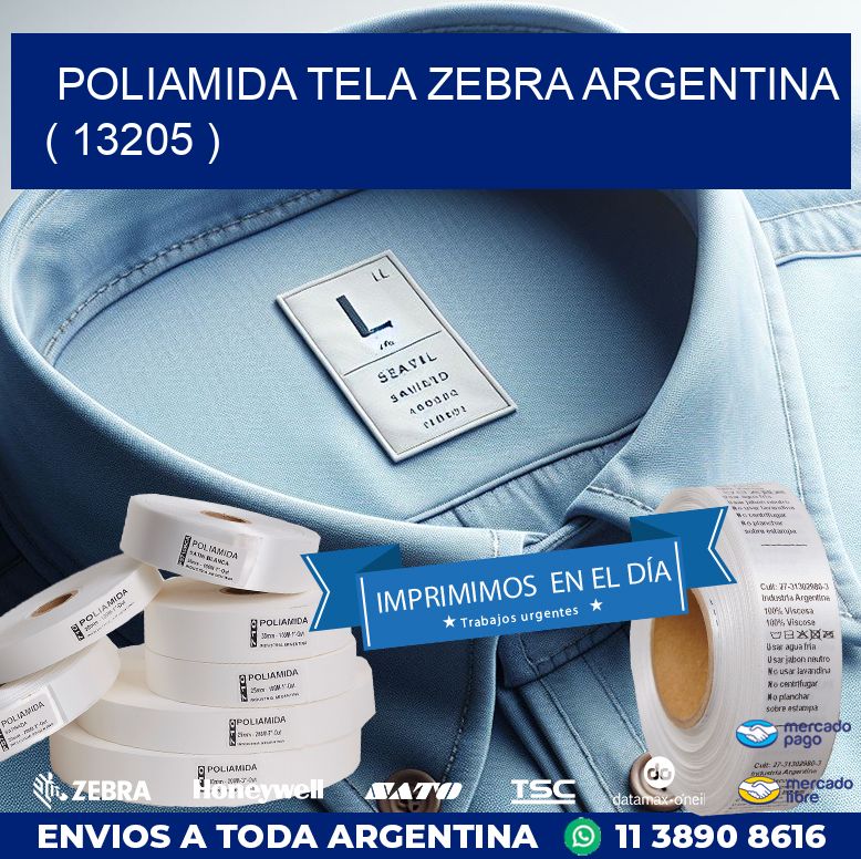 POLIAMIDA TELA ZEBRA ARGENTINA ( 13205 )