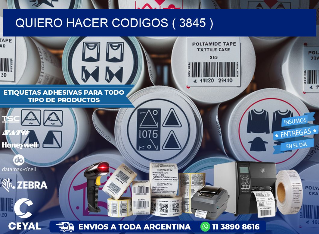QUIERO HACER CODIGOS ( 3845 )