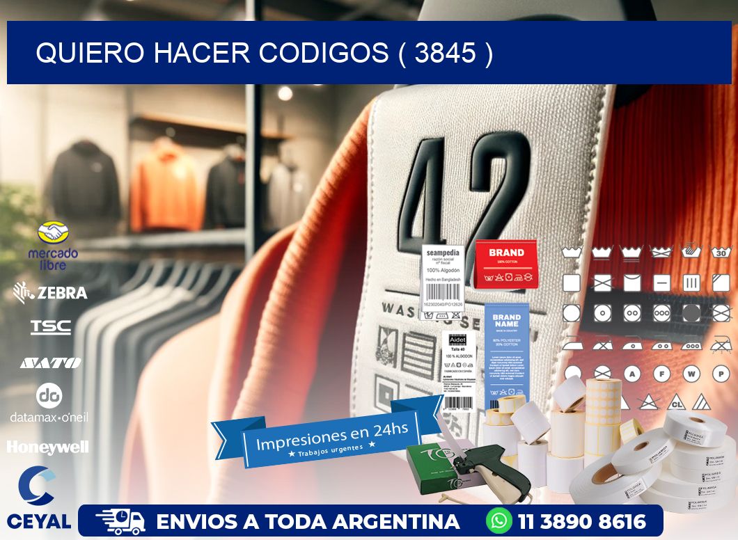 QUIERO HACER CODIGOS ( 3845 )