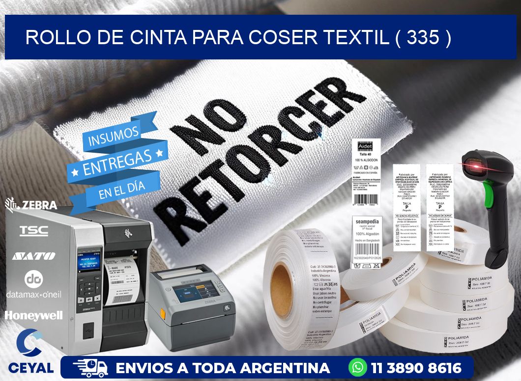 ROLLO DE CINTA PARA COSER TEXTIL ( 335 )