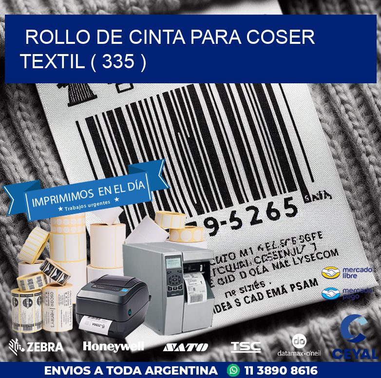 ROLLO DE CINTA PARA COSER TEXTIL ( 335 )