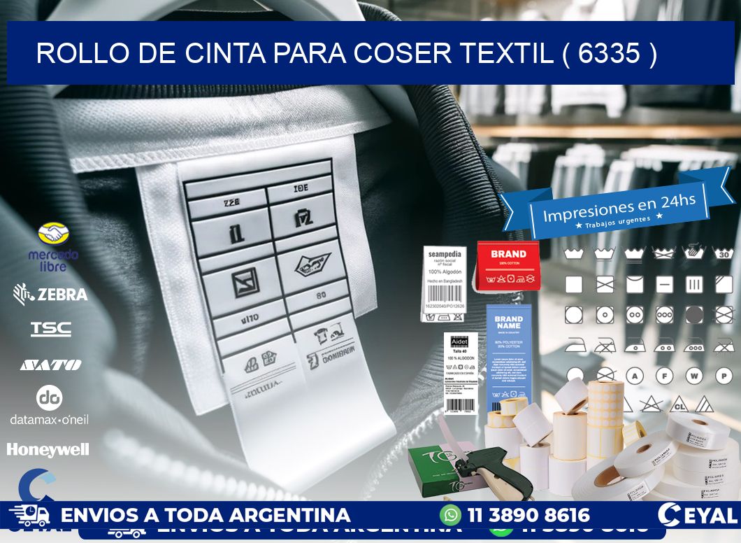 ROLLO DE CINTA PARA COSER TEXTIL ( 6335 )
