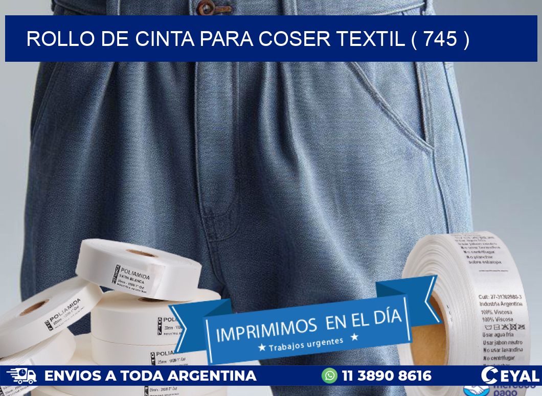 ROLLO DE CINTA PARA COSER TEXTIL ( 745 )