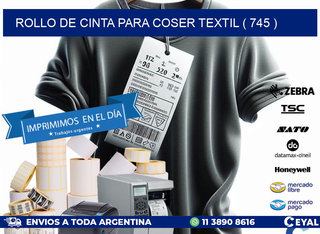 ROLLO DE CINTA PARA COSER TEXTIL ( 745 )