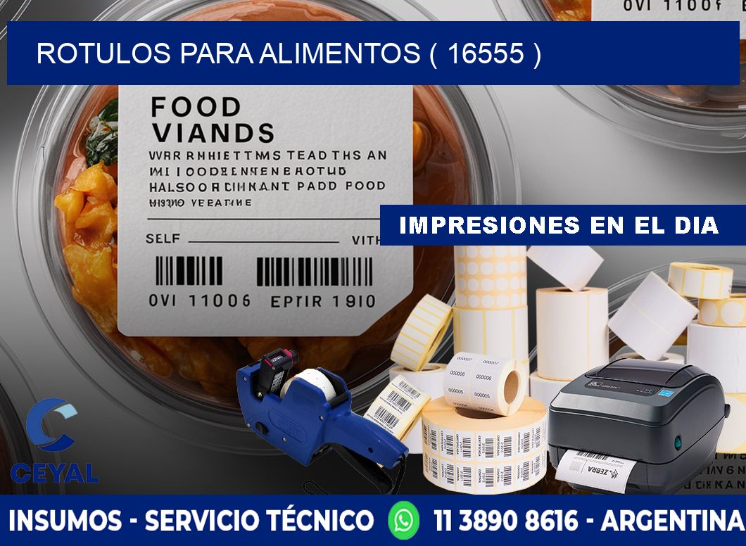 ROTULOS PARA ALIMENTOS ( 16555 )