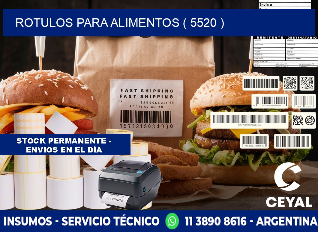 ROTULOS PARA ALIMENTOS ( 5520 )
