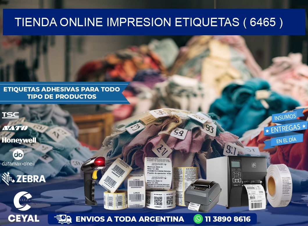 TIENDA ONLINE IMPRESION ETIQUETAS ( 6465 )