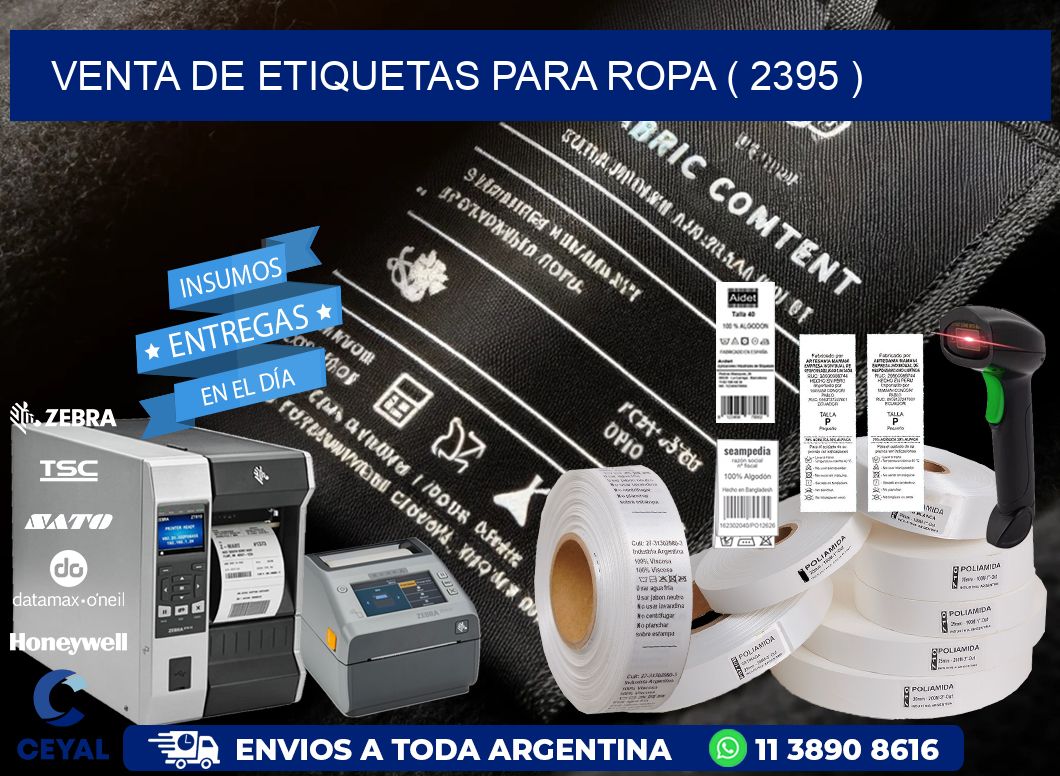 VENTA DE ETIQUETAS PARA ROPA ( 2395 )