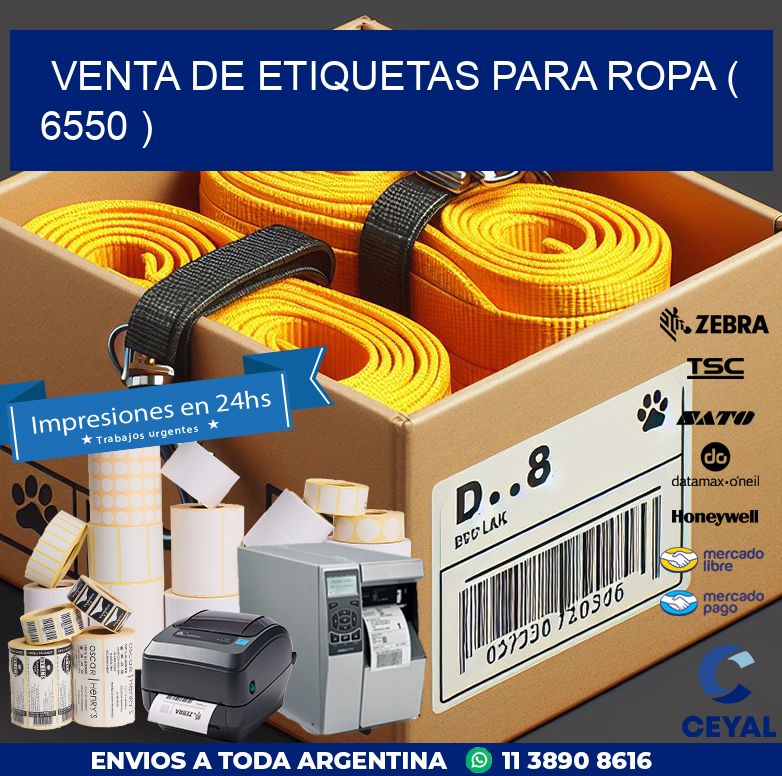 VENTA DE ETIQUETAS PARA ROPA ( 6550 )