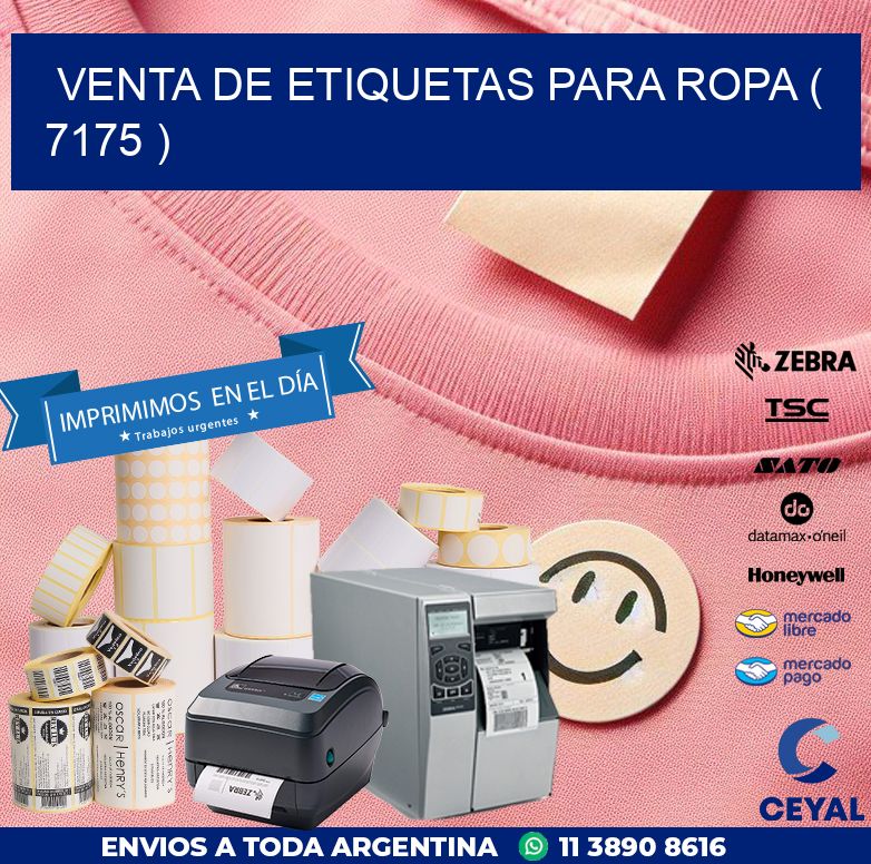 VENTA DE ETIQUETAS PARA ROPA ( 7175 )