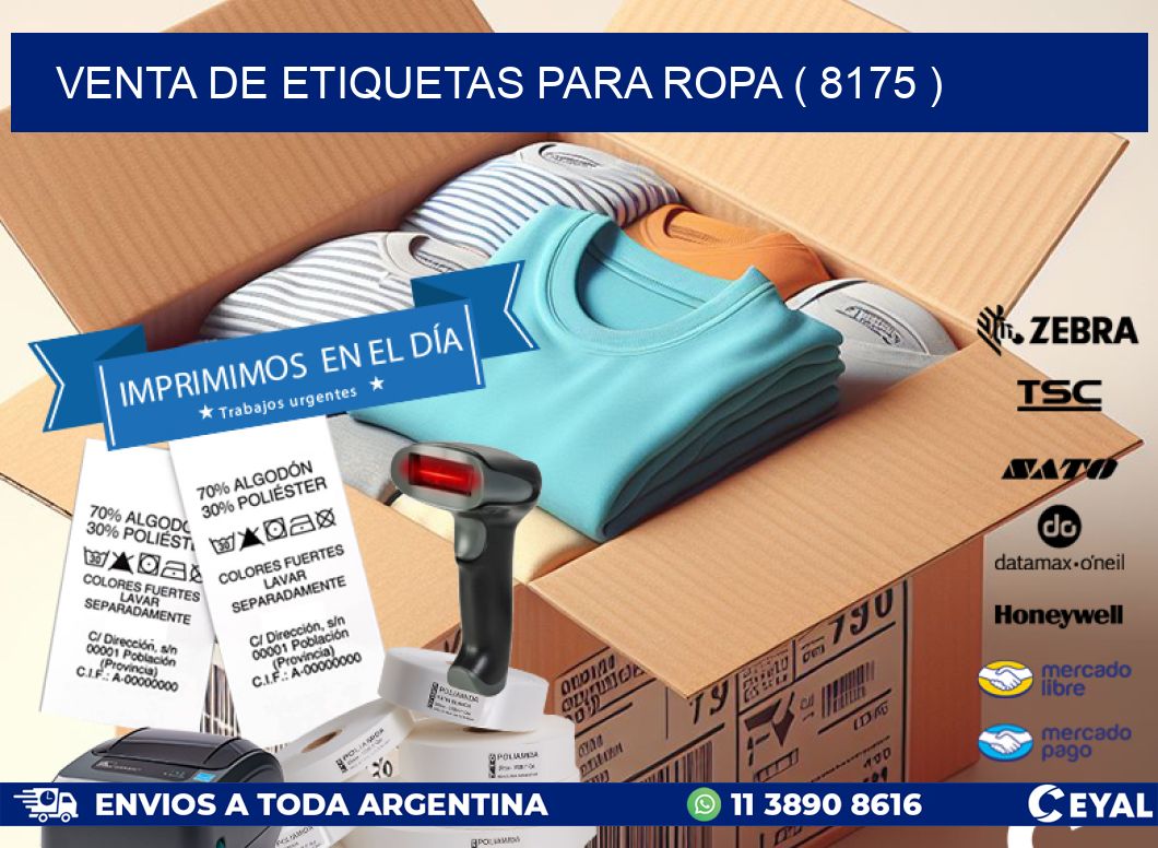 VENTA DE ETIQUETAS PARA ROPA ( 8175 )