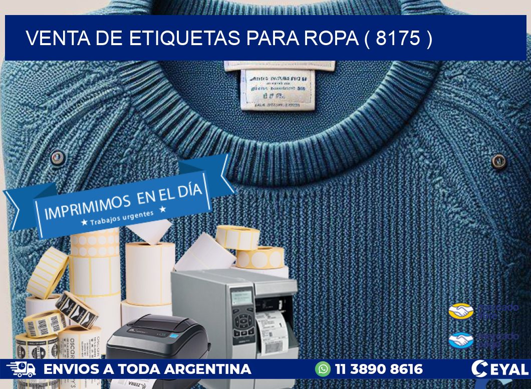 VENTA DE ETIQUETAS PARA ROPA ( 8175 )