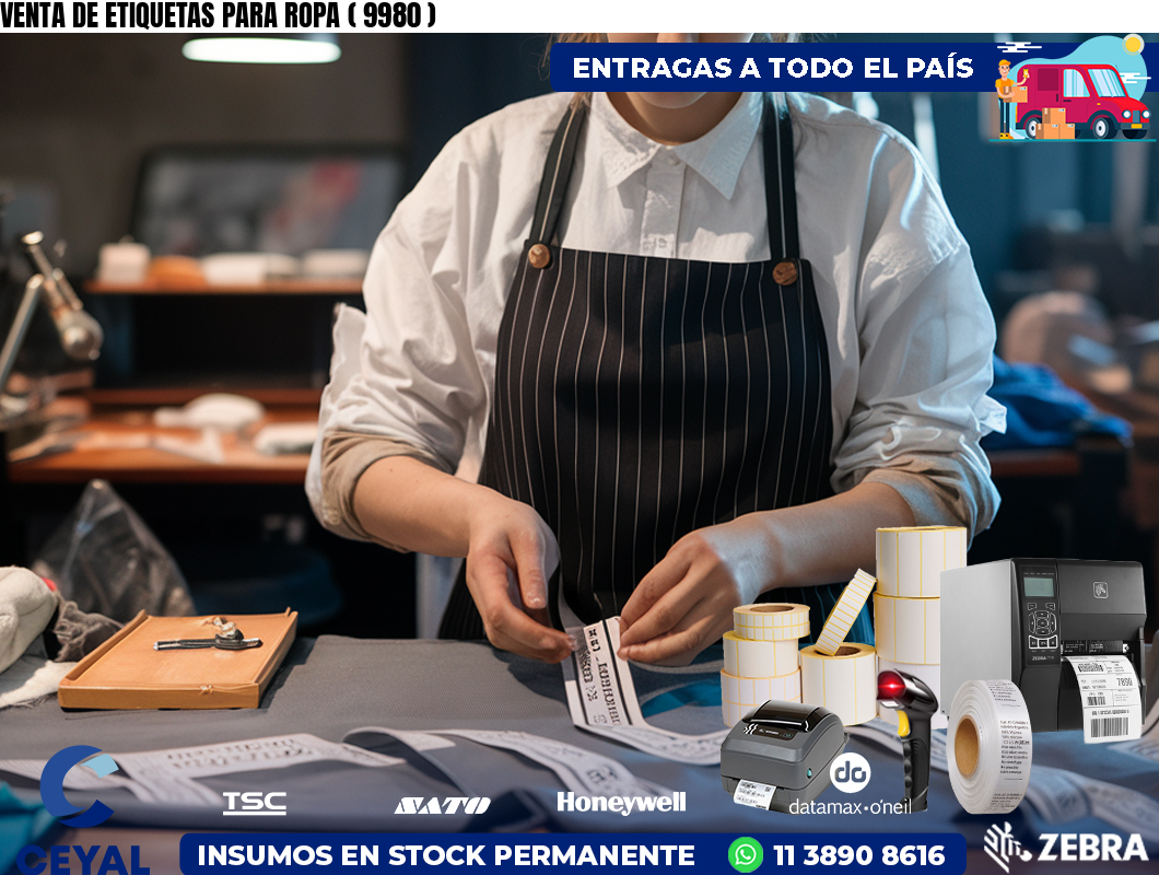 VENTA DE ETIQUETAS PARA ROPA ( 9980 )