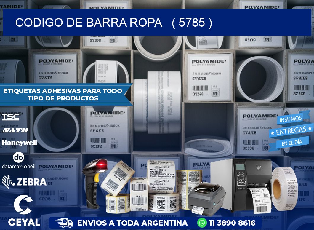 codigo de barra ropa   ( 5785 )