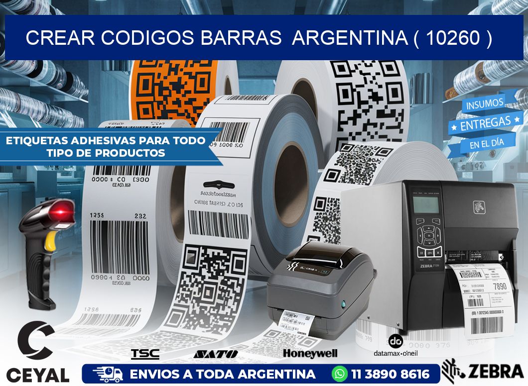 crear codigos barras  argentina ( 10260 )