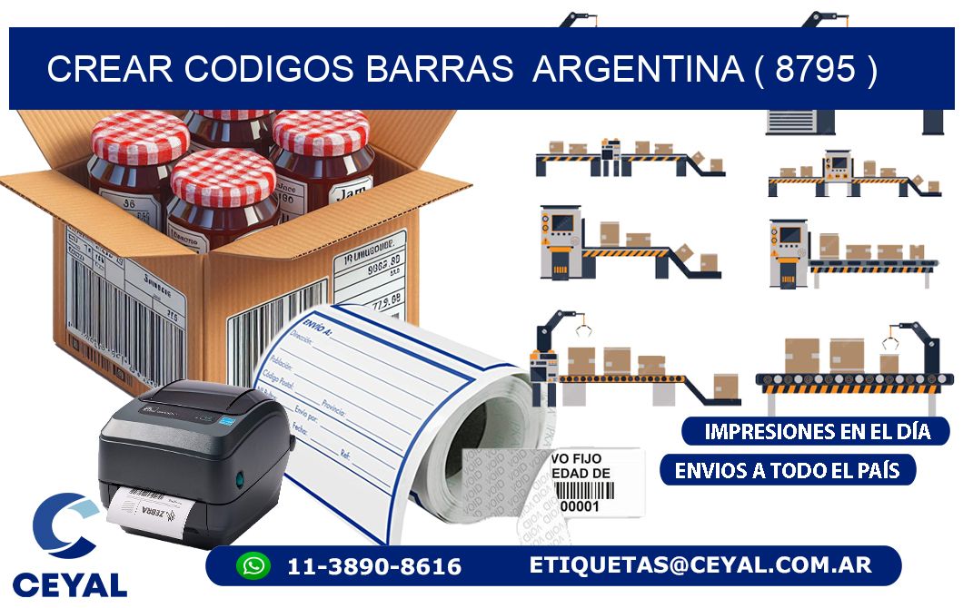 crear codigos barras  argentina ( 8795 )