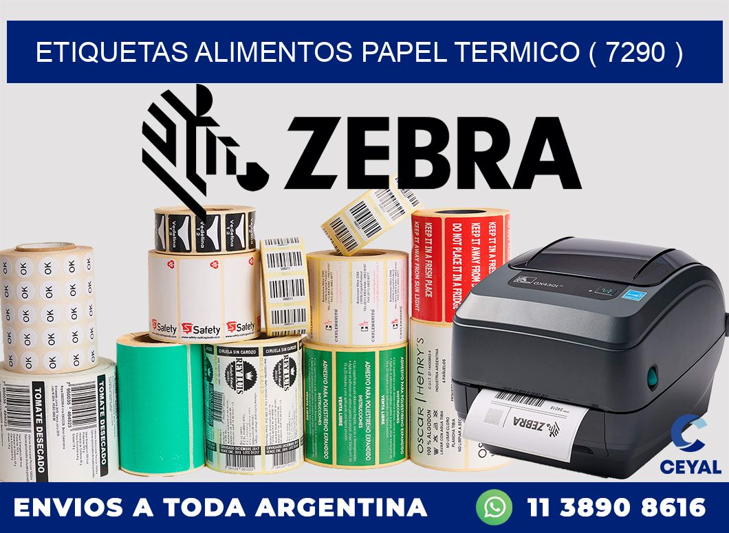 etiquetas alimentos papel termico ( 7290 )