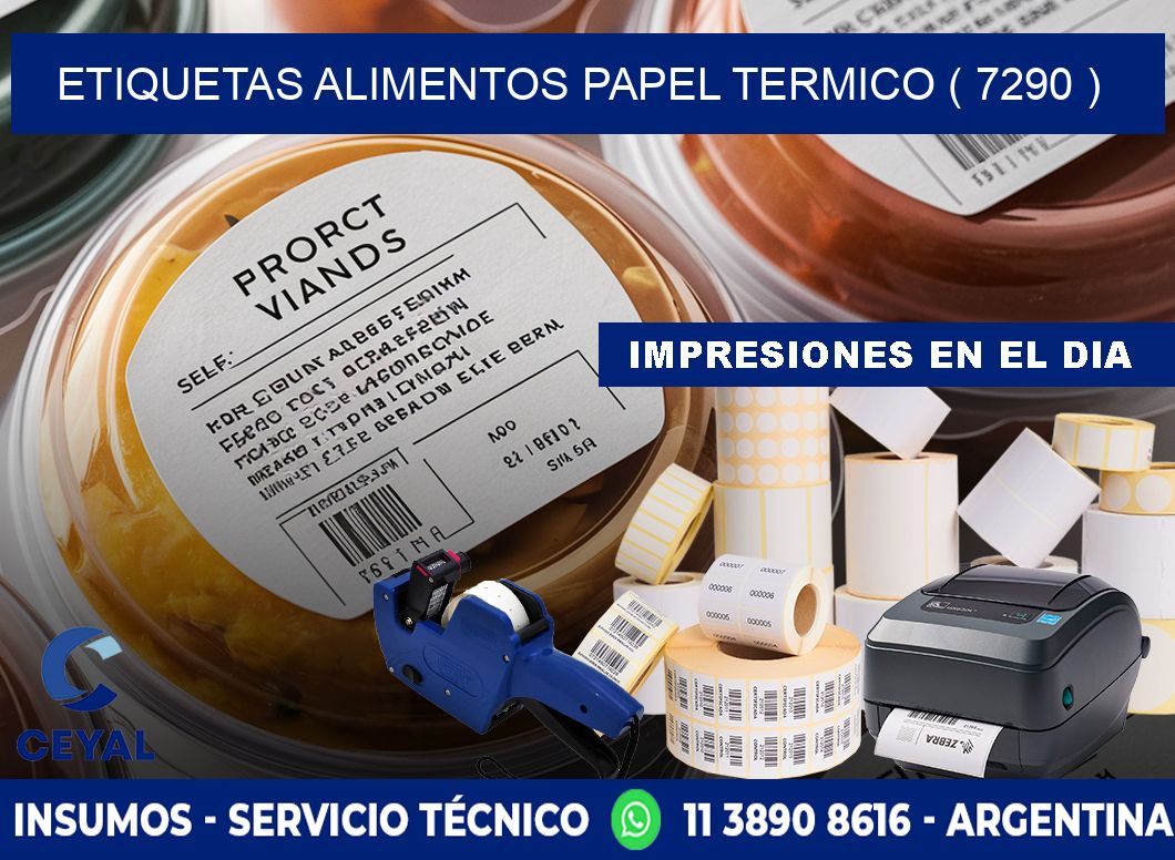 etiquetas alimentos papel termico ( 7290 )