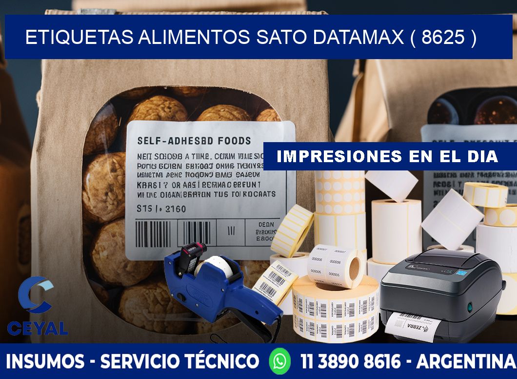 etiquetas alimentos sato datamax ( 8625 )