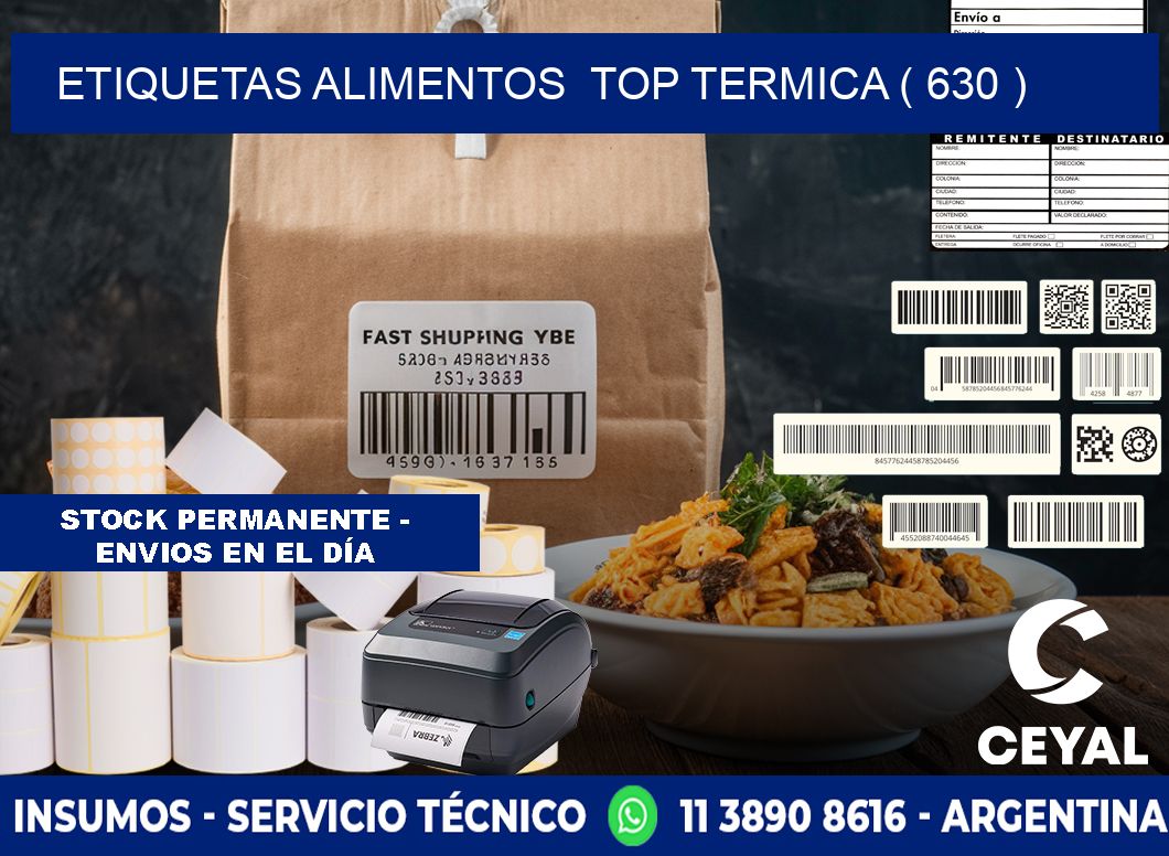 etiquetas alimentos  top termica ( 630 )