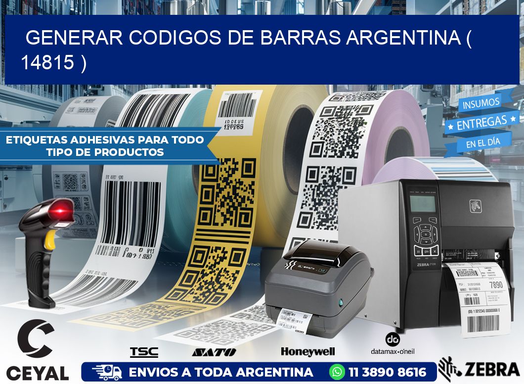 generar codigos de barras argentina ( 14815 )