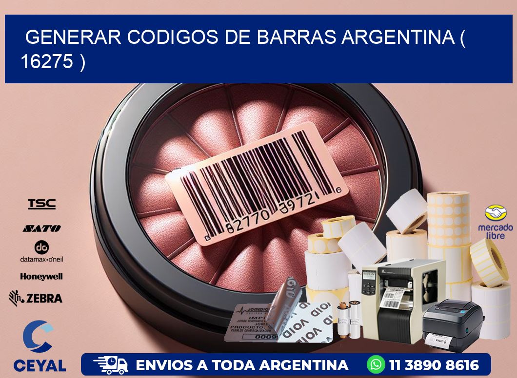 generar codigos de barras argentina ( 16275 )