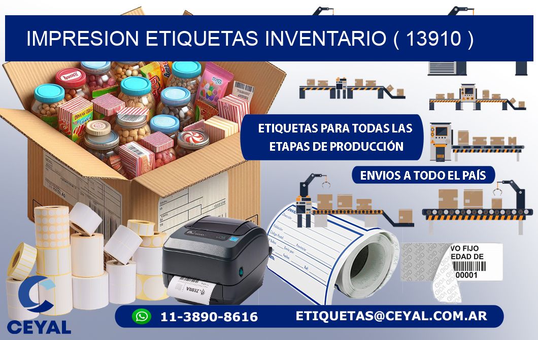impresion etiquetas inventario ( 13910 )