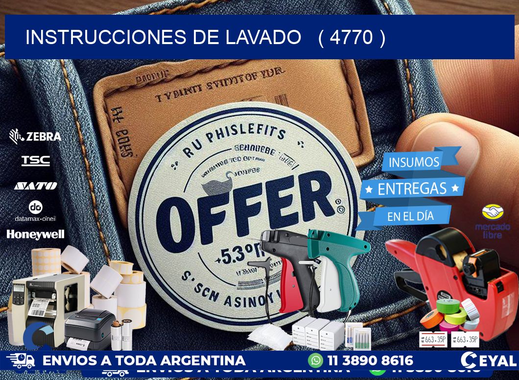 instrucciones de lavado   ( 4770 )