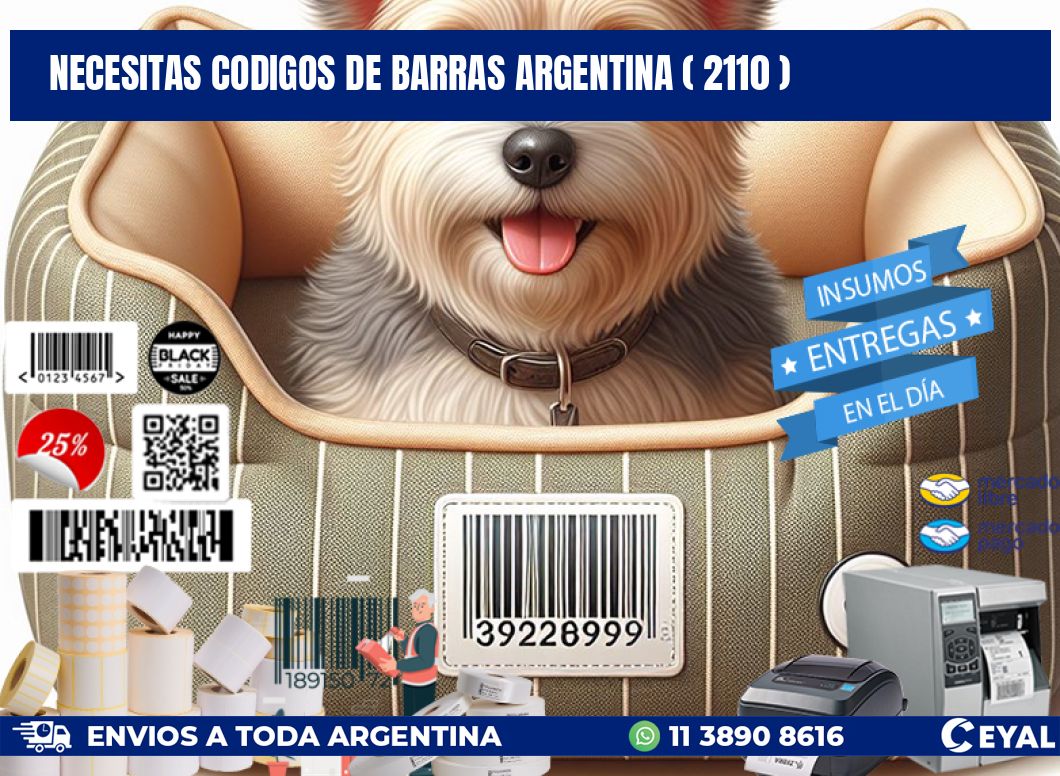 necesitas codigos de barras argentina ( 2110 )