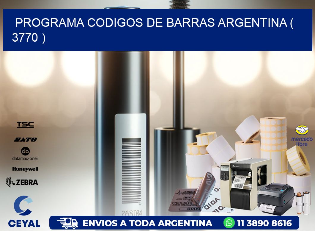 programa codigos de barras argentina ( 3770 )