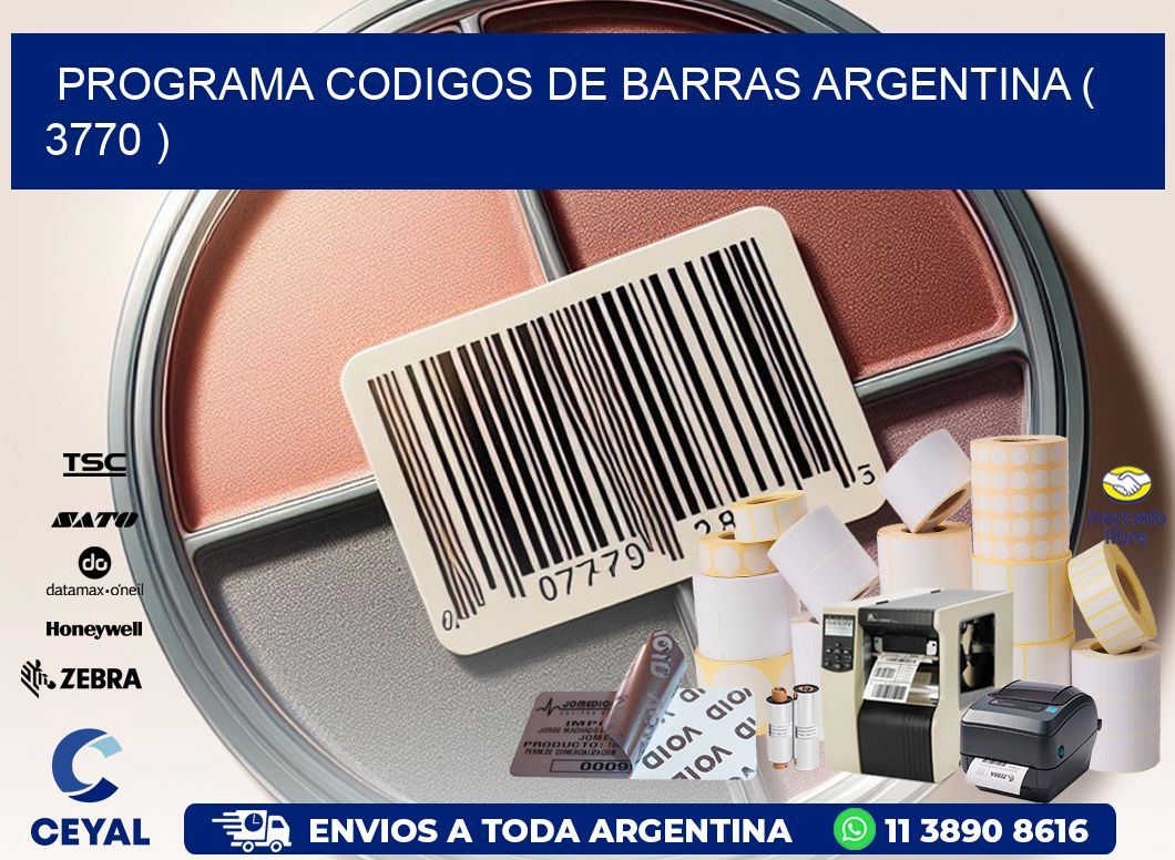 programa codigos de barras argentina ( 3770 )