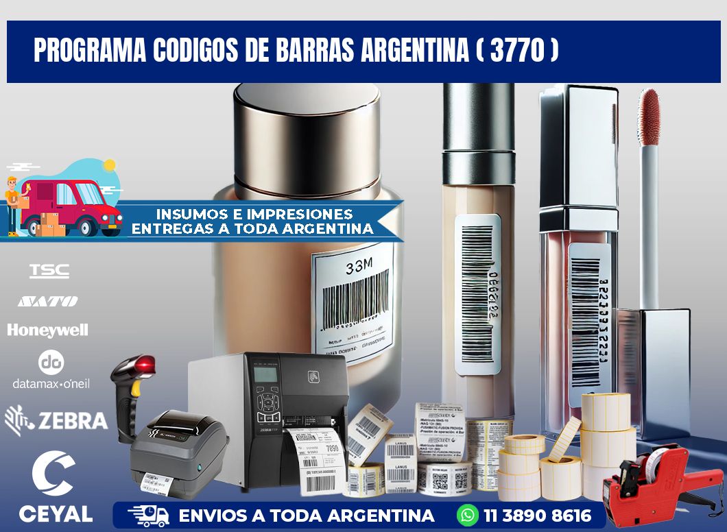 programa codigos de barras argentina ( 3770 )