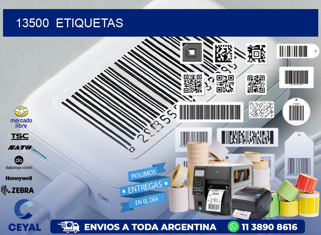 13500  ETIQUETAS
