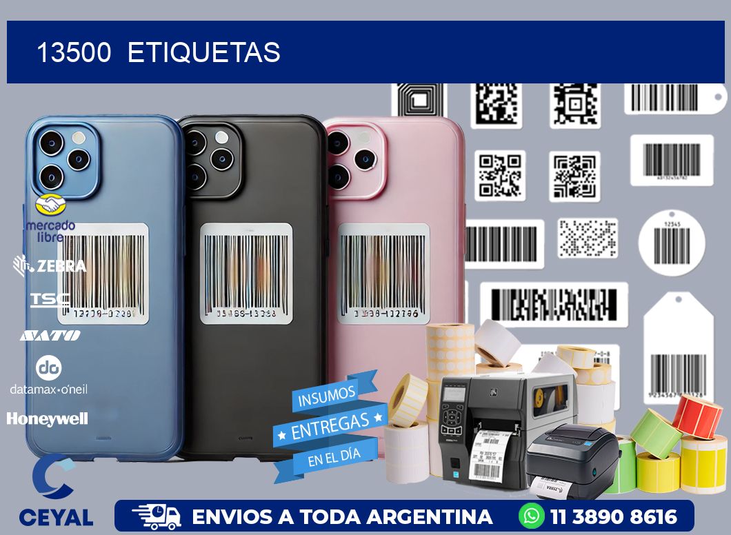 13500  ETIQUETAS