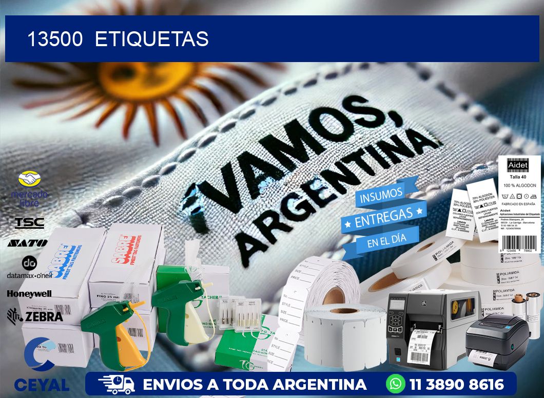 13500  ETIQUETAS