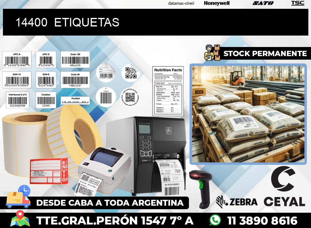 14400  ETIQUETAS