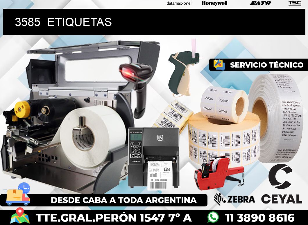 3585  ETIQUETAS