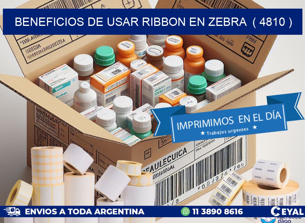 BENEFICIOS DE USAR RIBBON EN ZEBRA  ( 4810 )