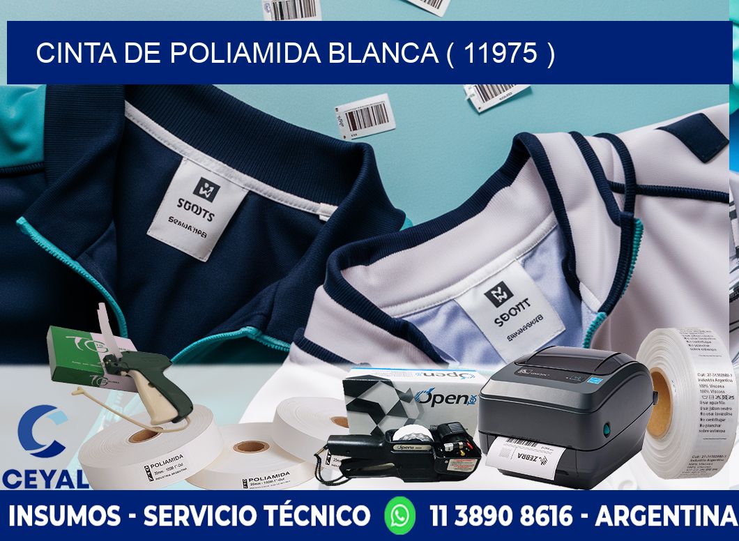 CINTA DE POLIAMIDA BLANCA ( 11975 )