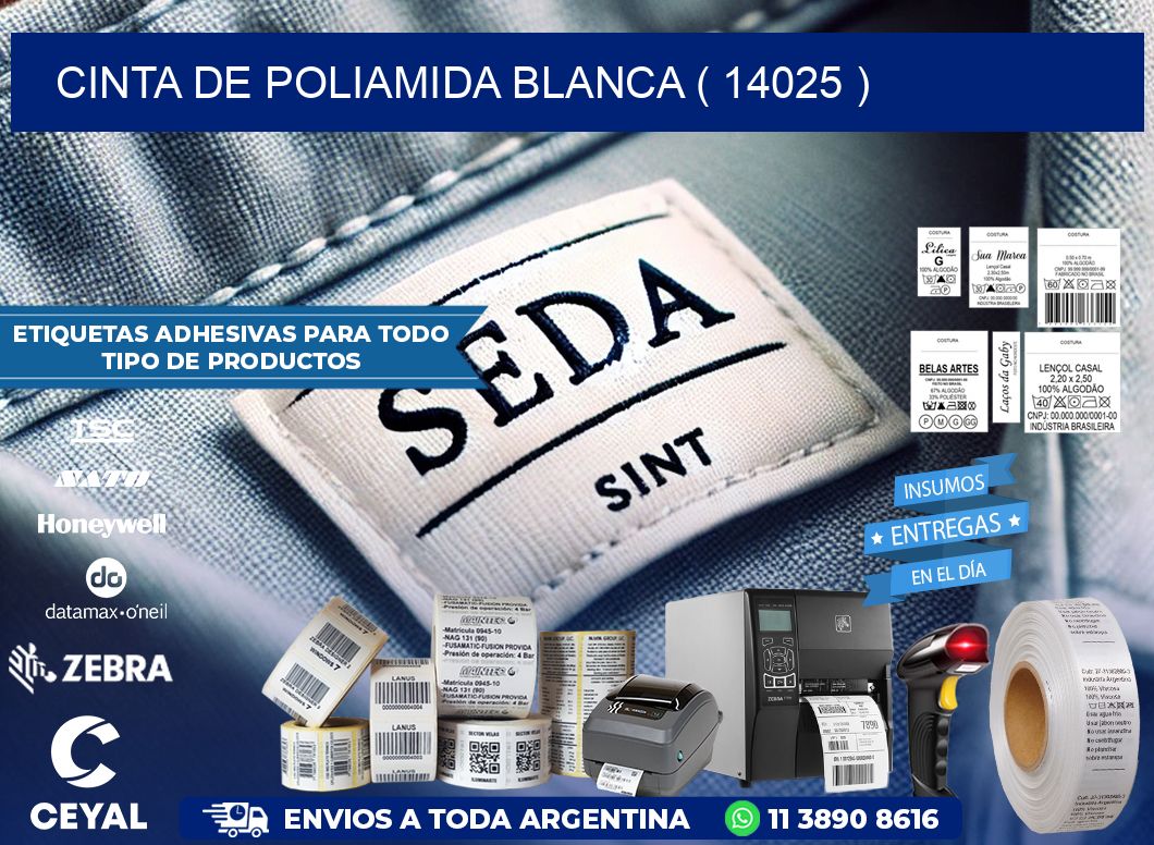 CINTA DE POLIAMIDA BLANCA ( 14025 )