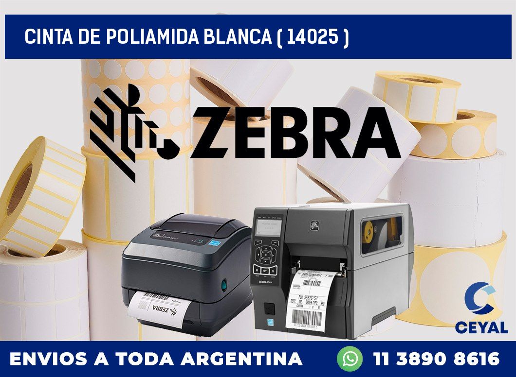 CINTA DE POLIAMIDA BLANCA ( 14025 )