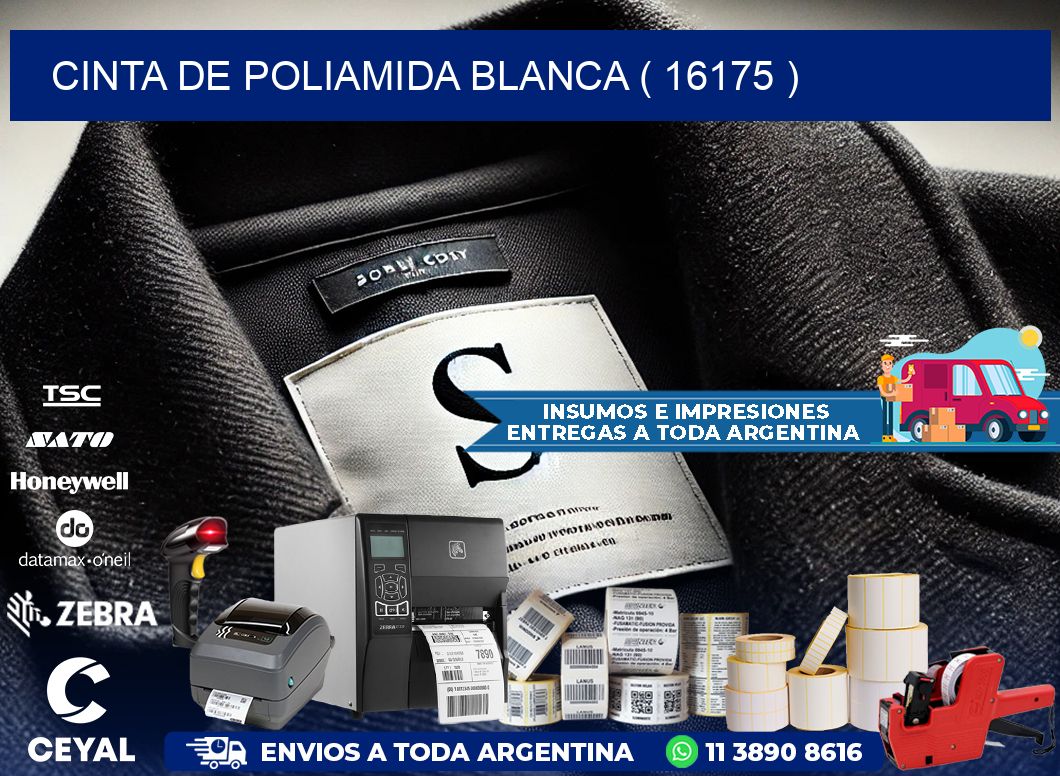 CINTA DE POLIAMIDA BLANCA ( 16175 )