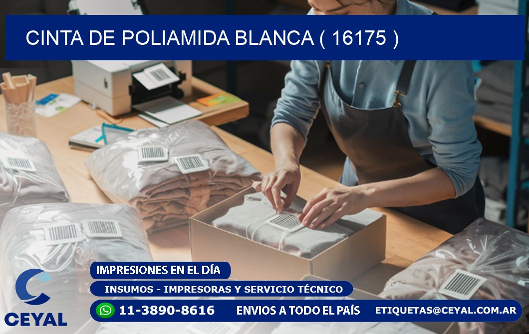 CINTA DE POLIAMIDA BLANCA ( 16175 )