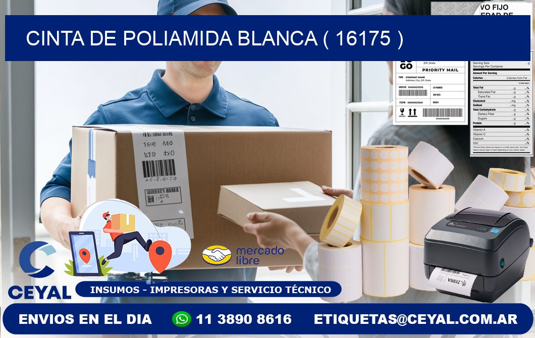 CINTA DE POLIAMIDA BLANCA ( 16175 )