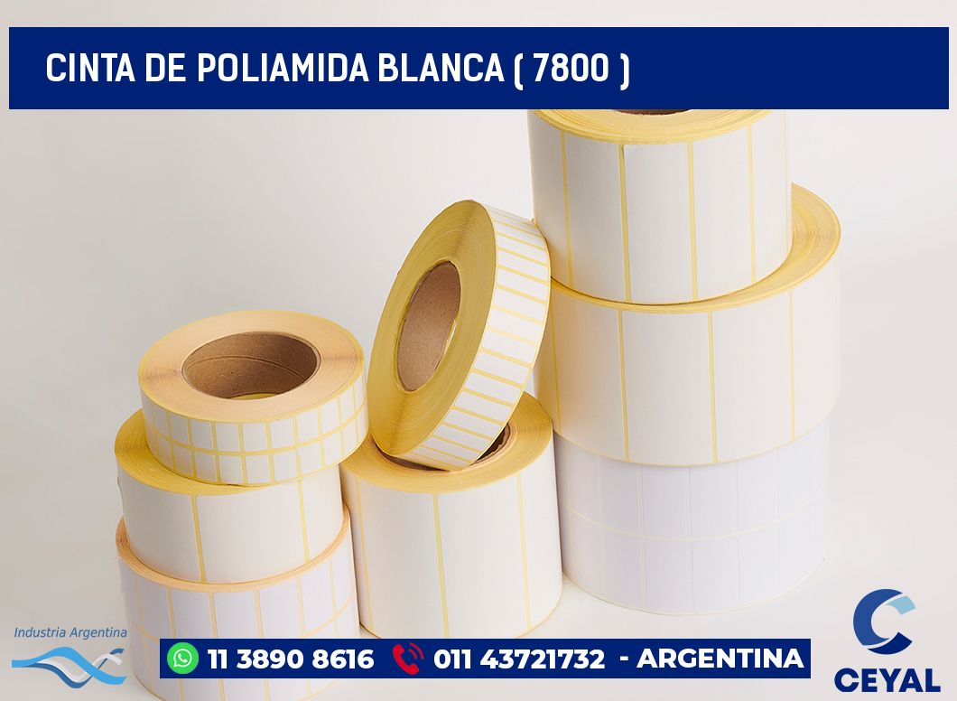 CINTA DE POLIAMIDA BLANCA ( 7800 )