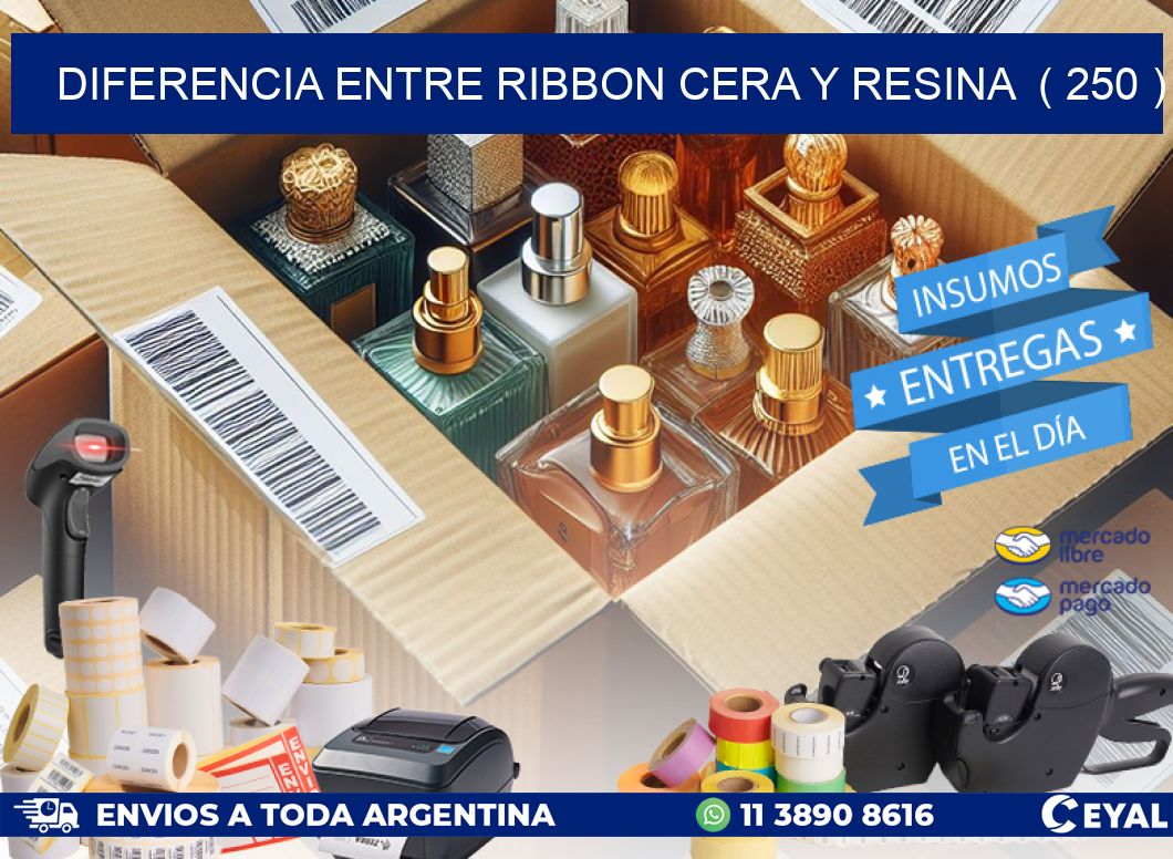 DIFERENCIA ENTRE RIBBON CERA Y RESINA  ( 250 )